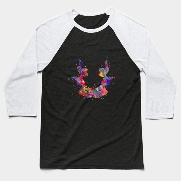 Rorschach card 7 Baseball T-Shirt by RosaliArt